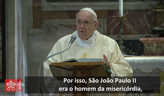 Francisco: João Paulo II, homem de oração, proximidade e justiça que é misericórdia