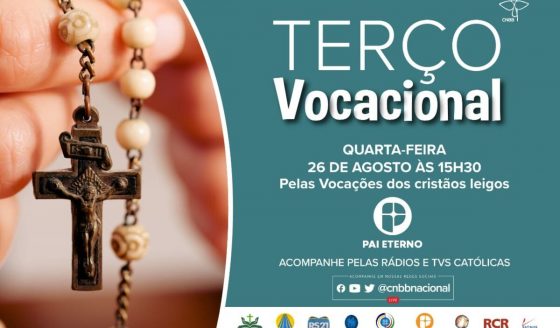 Terço Vocacional nesta quarta-feira terá renovação das promessas batismais