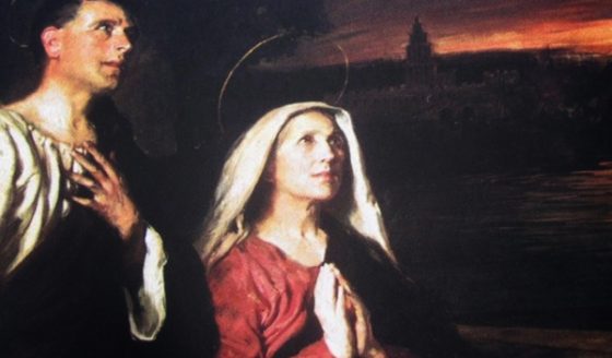 Santa Mônica mulher de oração a ser imitada