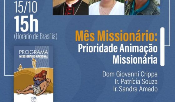 “Prioridade da animação missionária” Secretária da Obra da Infância e Adolescência Missionária é tema da terceira live de celebração do Mês Missionário 2020